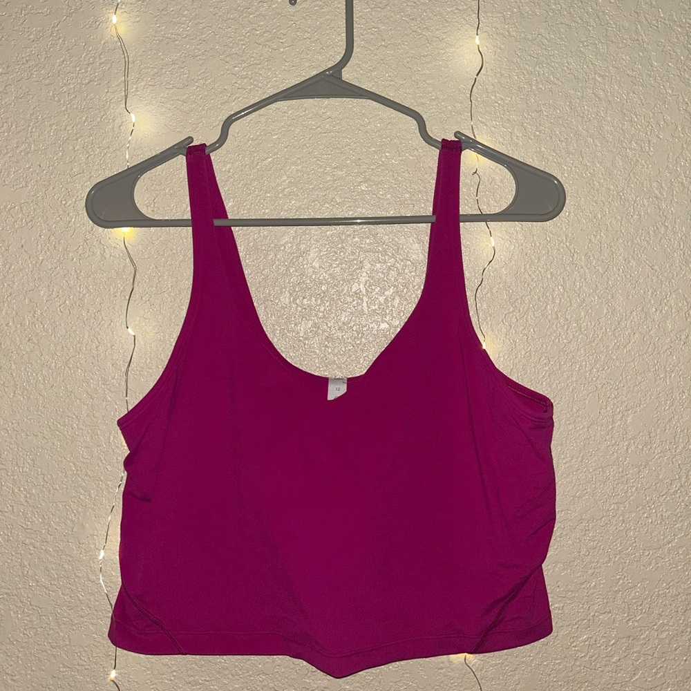 hot pink lululemon align tank top